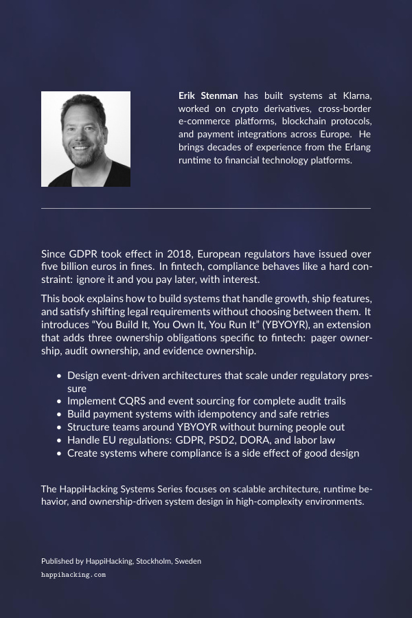 Scalable Fintech Systems back cover